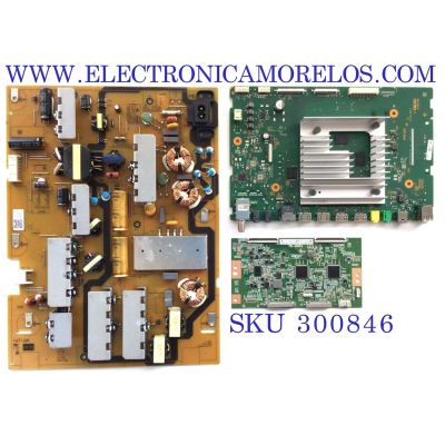 KIT DE TARJETAS PARA TV SONY / MAIN A-5027-325-A / 1-009-724-31 / A5027325A 544 / 211102 / FUENTE 1-004-423-42 / B55D-324 / 100442342 / T-CON 34291100B / PANEL YDBM065CCS11 / MODELO KD-65X85J / KD65X85J